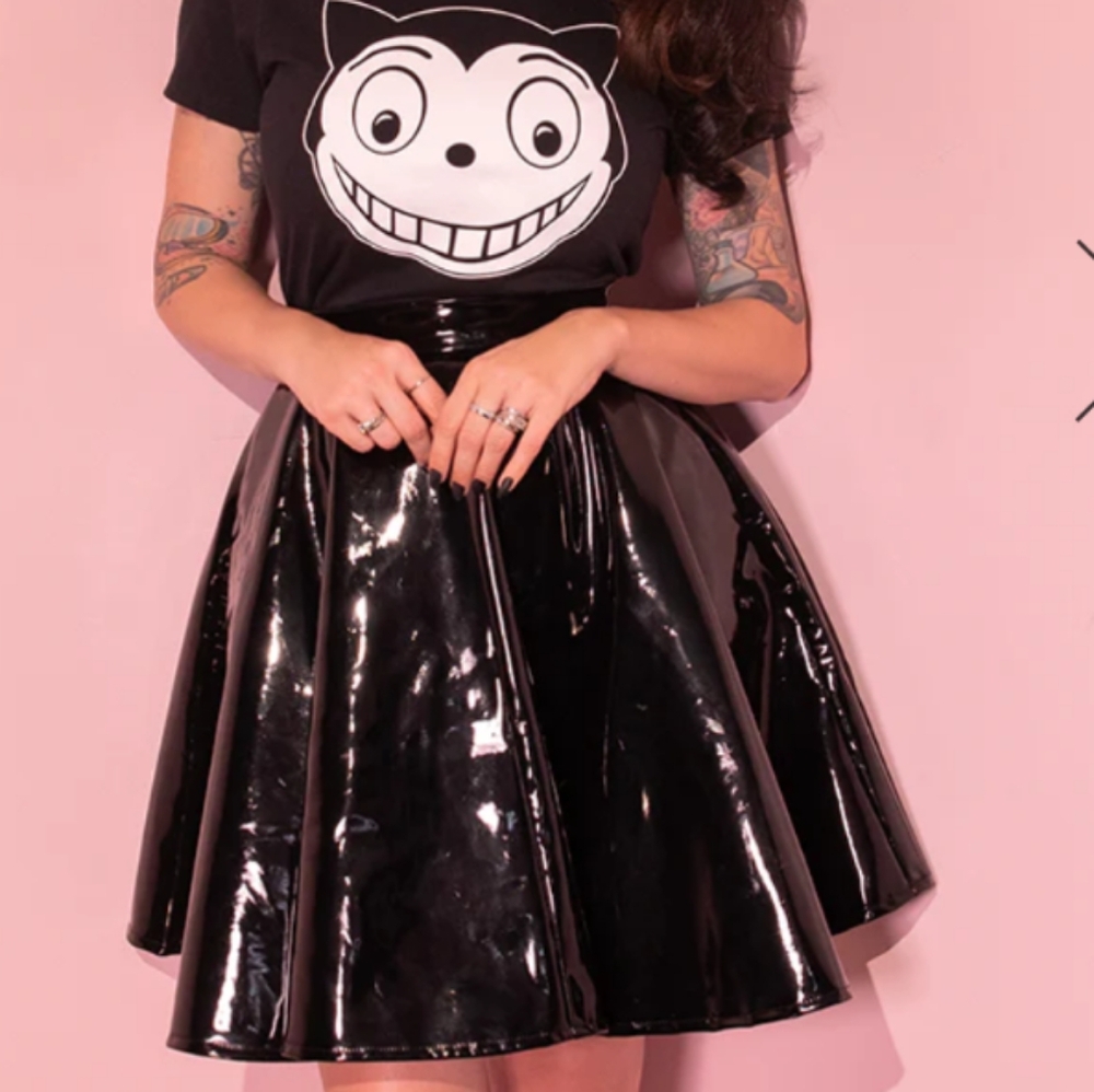 Miss Kitty Vinyl Skirt